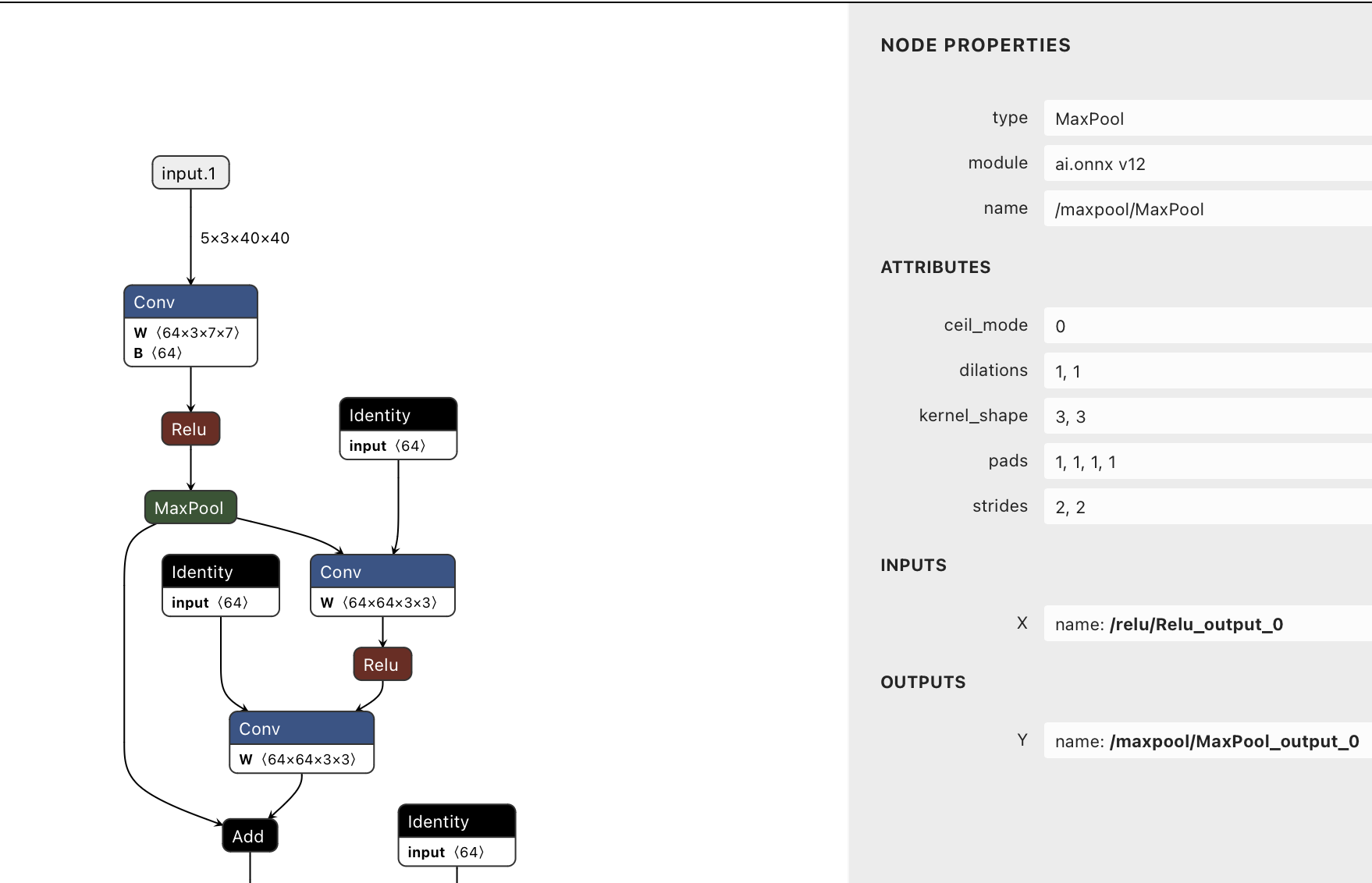 Netron plot NN structure